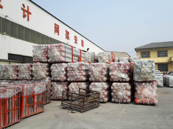 青岛网架成品待发